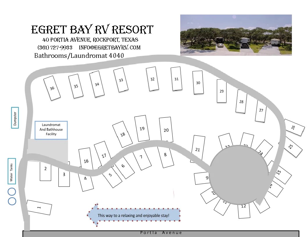Egret Bay Site Map